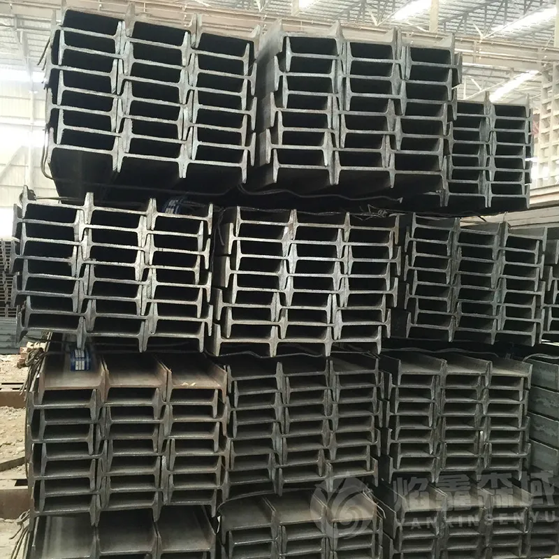 Custom carbon steel I beams in various sizes for construction, machinery, and infrastructure projects
