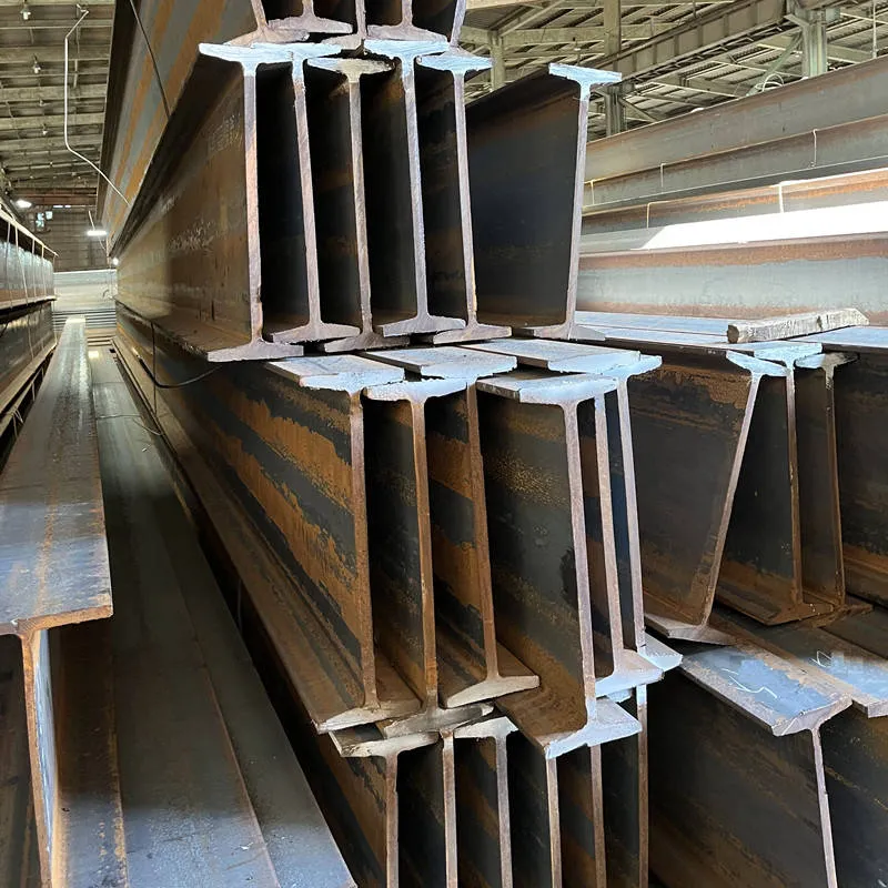 High-strength carbon steel I beam cross-section showing corrosion-resistant properties and weldability
