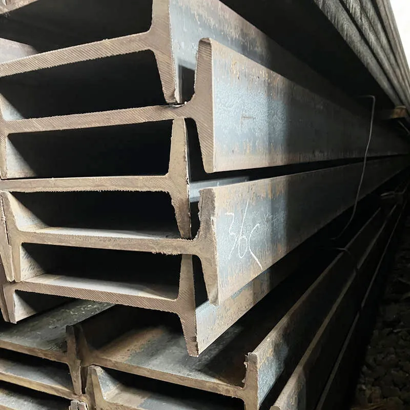 Factory-direct carbon steel I beam manufacturing process with CNC precision cutting for custom industrial applications